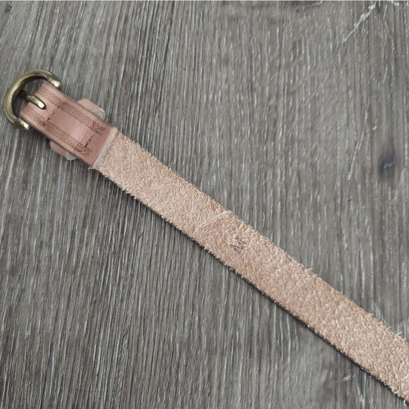 J Crew Embossed Skinny Italian Leather Belt Medium - Picture 3 of 6